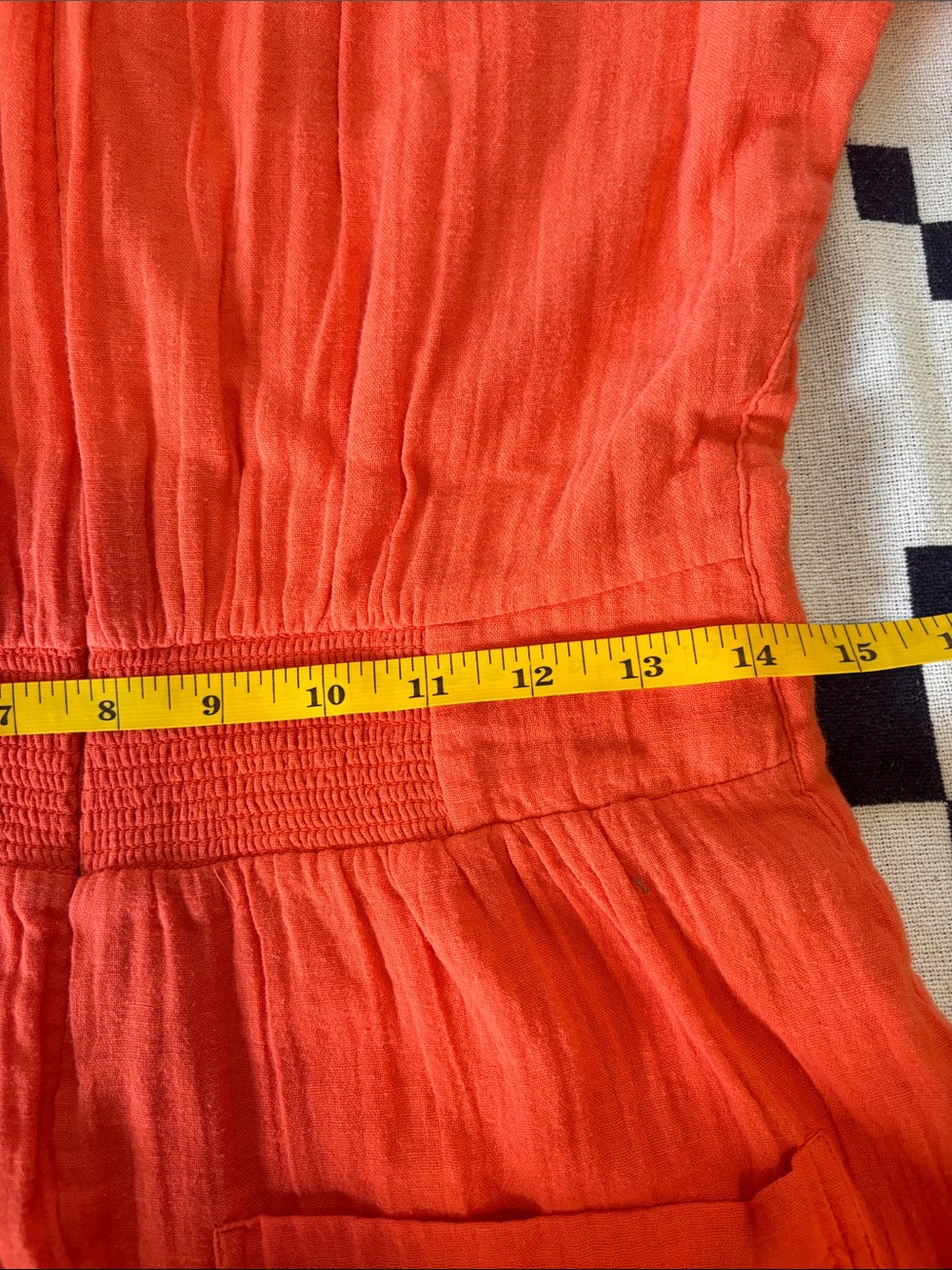ME+EM Cheesecloth Button Front Jumpsuit with Self Tie Waist - Picture 6 of 9
